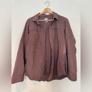 REI Coop - Women’s Large - Long sleeve Button Down - Mauve